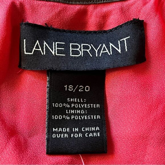 Lane Bryant Orange/Coral Print High/Low Ruffle Hem Pull On Skirt Size 18/20 NWT - Picture 3 of 10